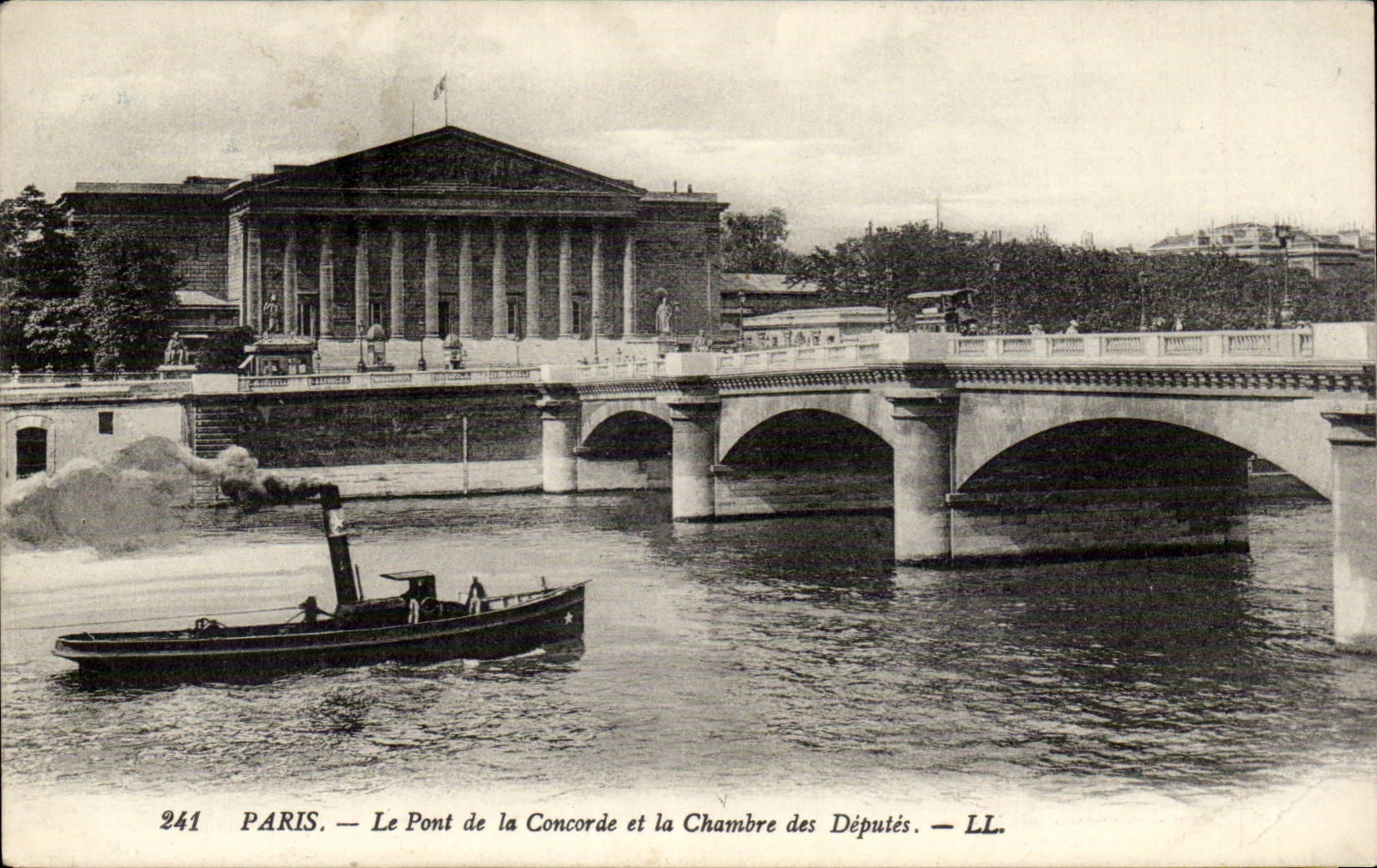 CPA Paris Pont de la Concorde et la chambre des deputes