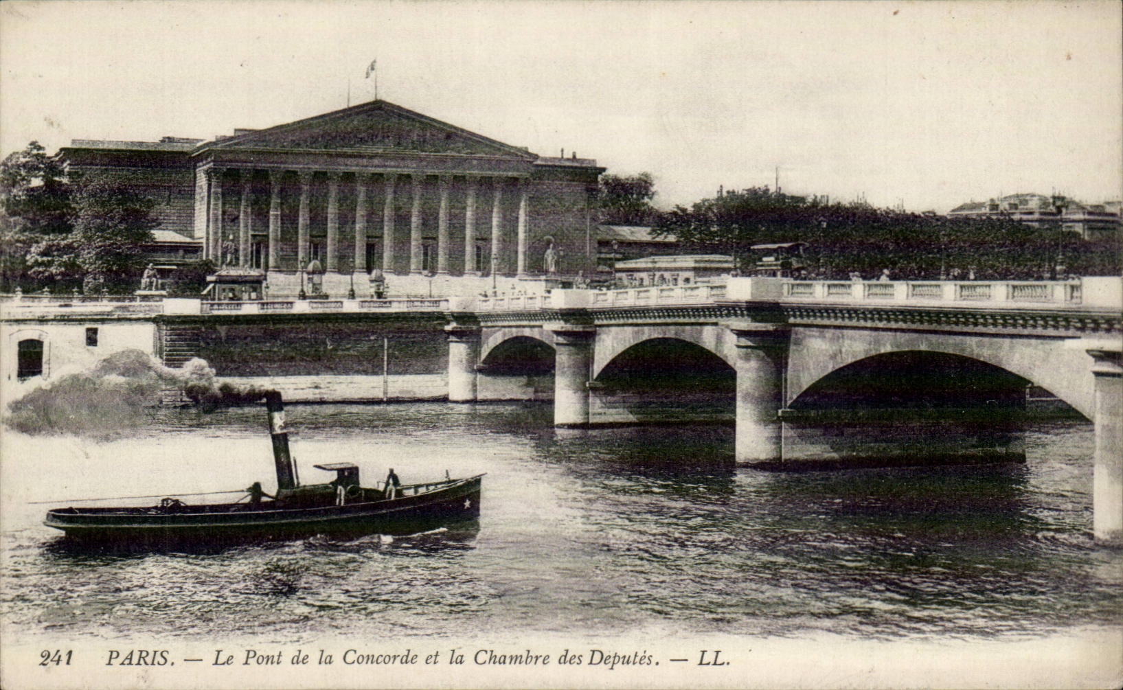 CPA Paris Pont de la Concorde et la chambre des deputes