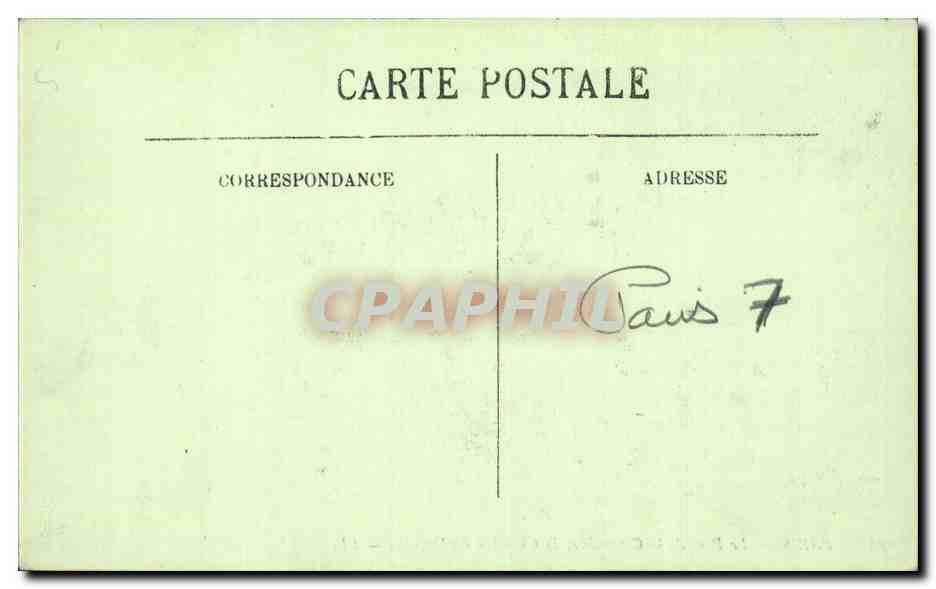 CPA Paris Pont de la Concorde et la chambre des deputes — Rückseite