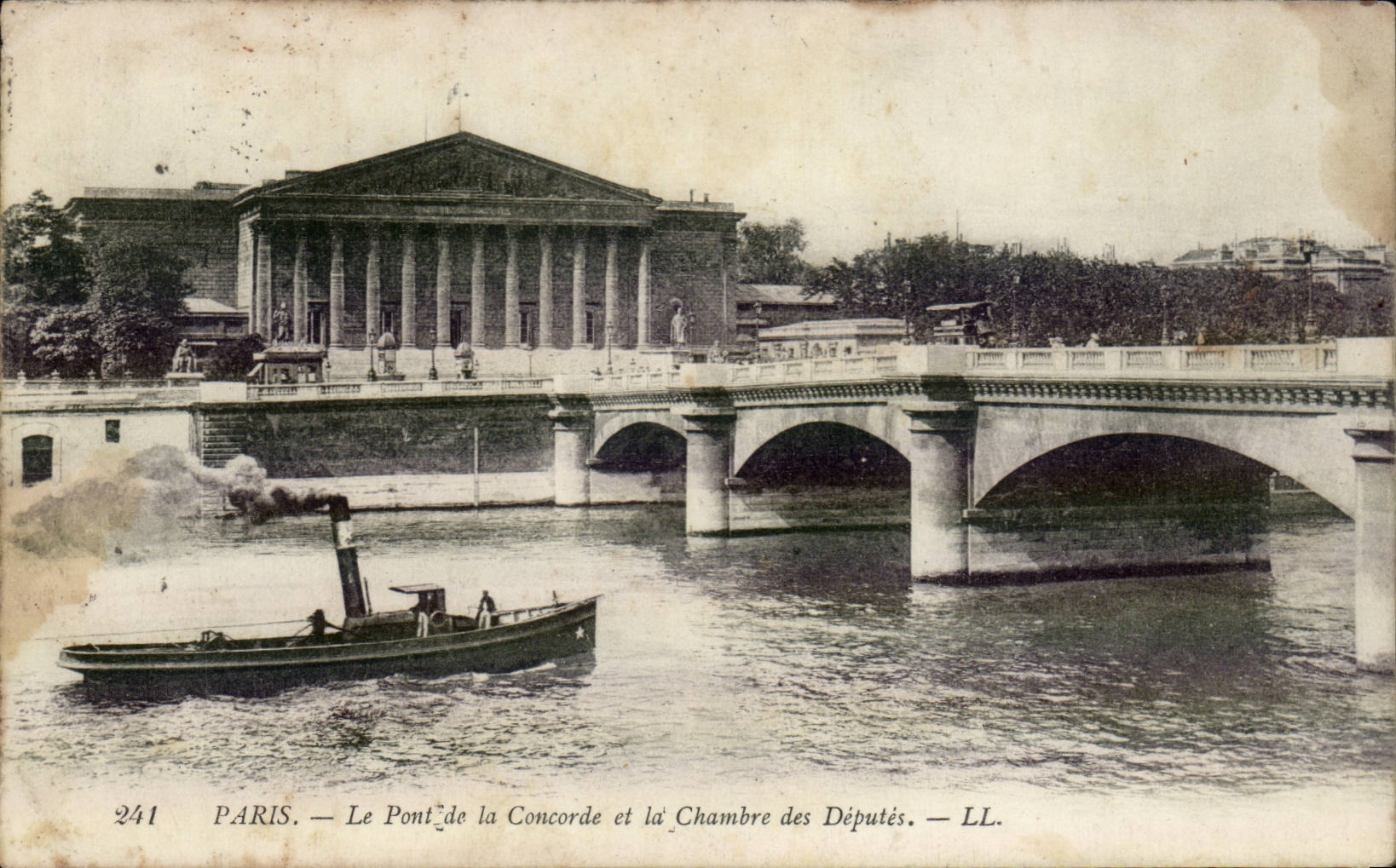 CPA Paris Pont de la Concorde et la chambre des deputes