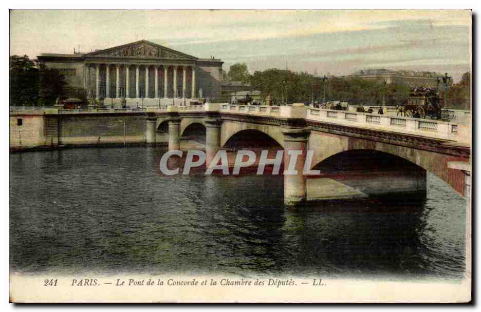 CPA Paris Pont de la Concorde et la chambre des deputes