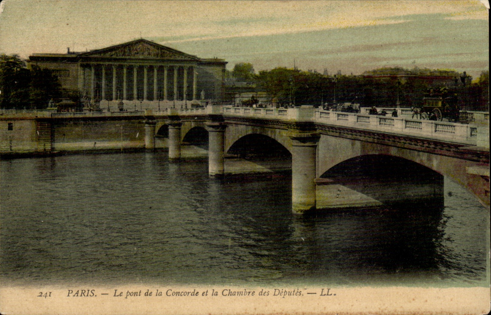 CPA Paris Pont de la Concorde et la chambre des deputes