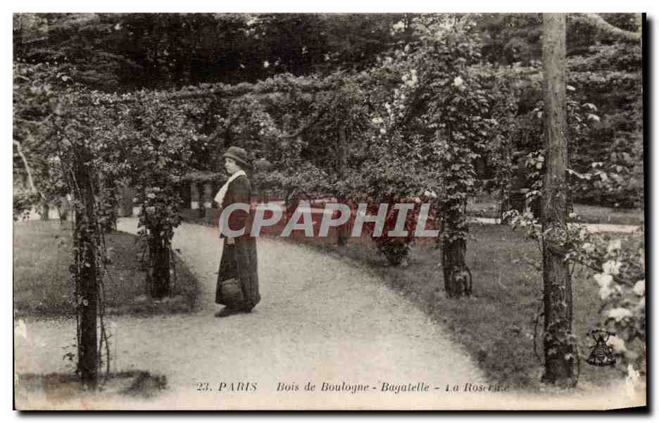 CPA Paris Bois de Boulogne Bagatelle La roseraie
