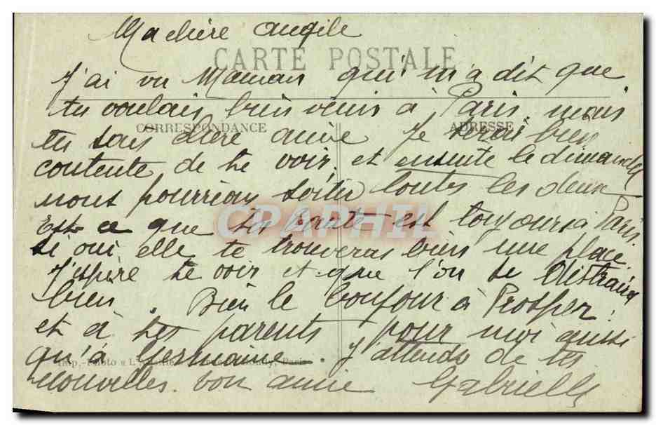 CPA Paris Bois de Boulogne Bagatelle La roseraie — Rückseite