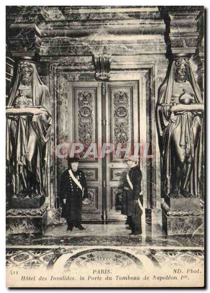CPA Paris Hotel des Invalides La porte du tombeau de Napoleon 1er