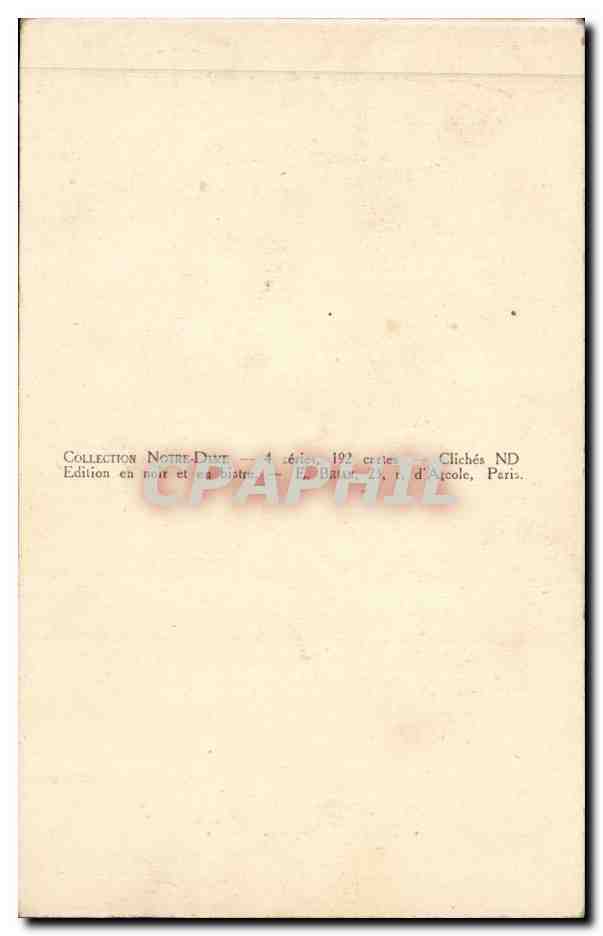 CPA Paris Notre DAme Chimeres et gargouilles — Rückseite