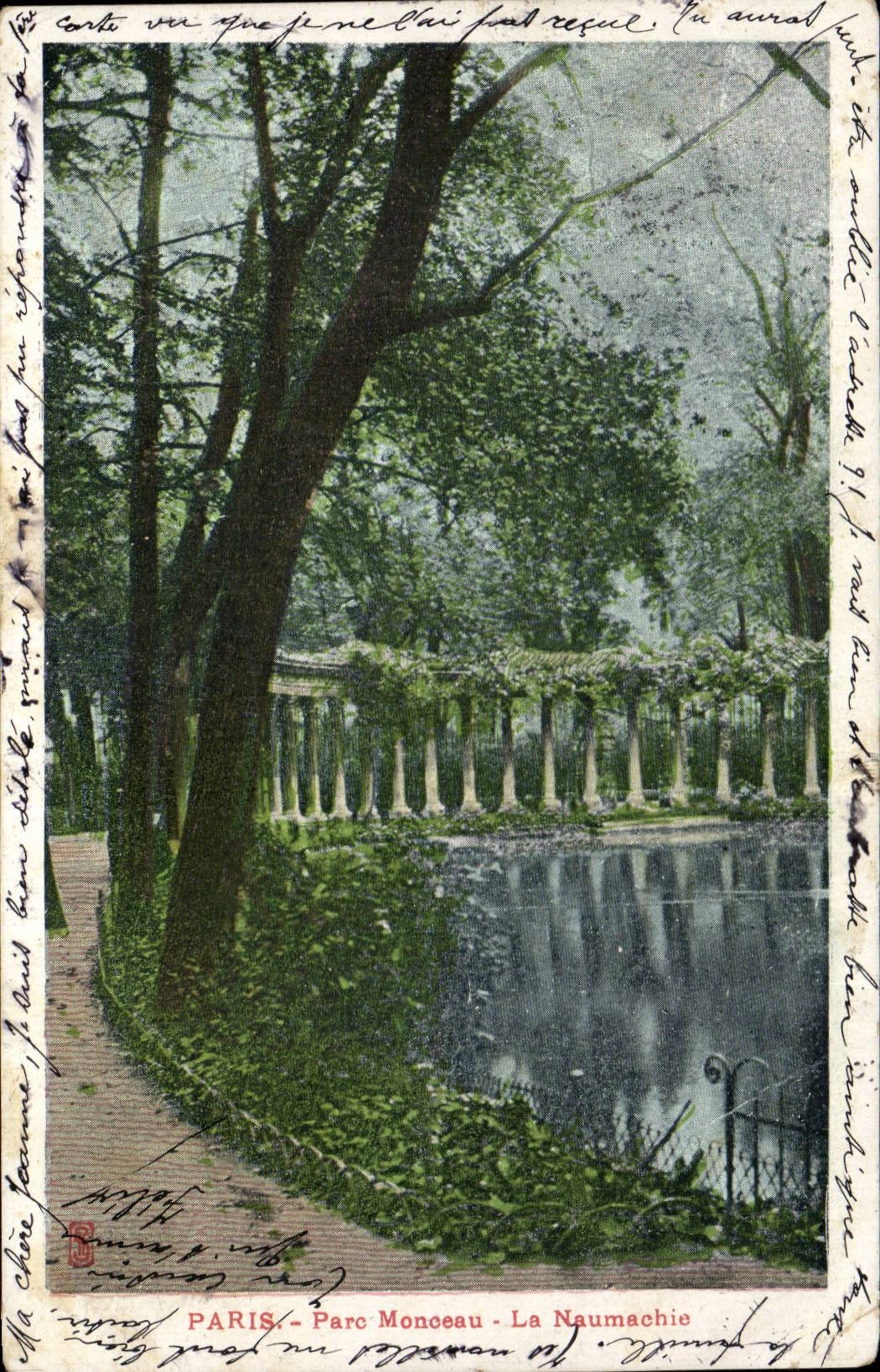 CPA Paris Parc Monceau la Naumachie