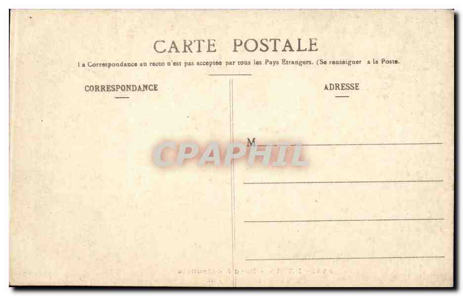 CPA Paris Parc Montsouris le tunnel — Rückseite