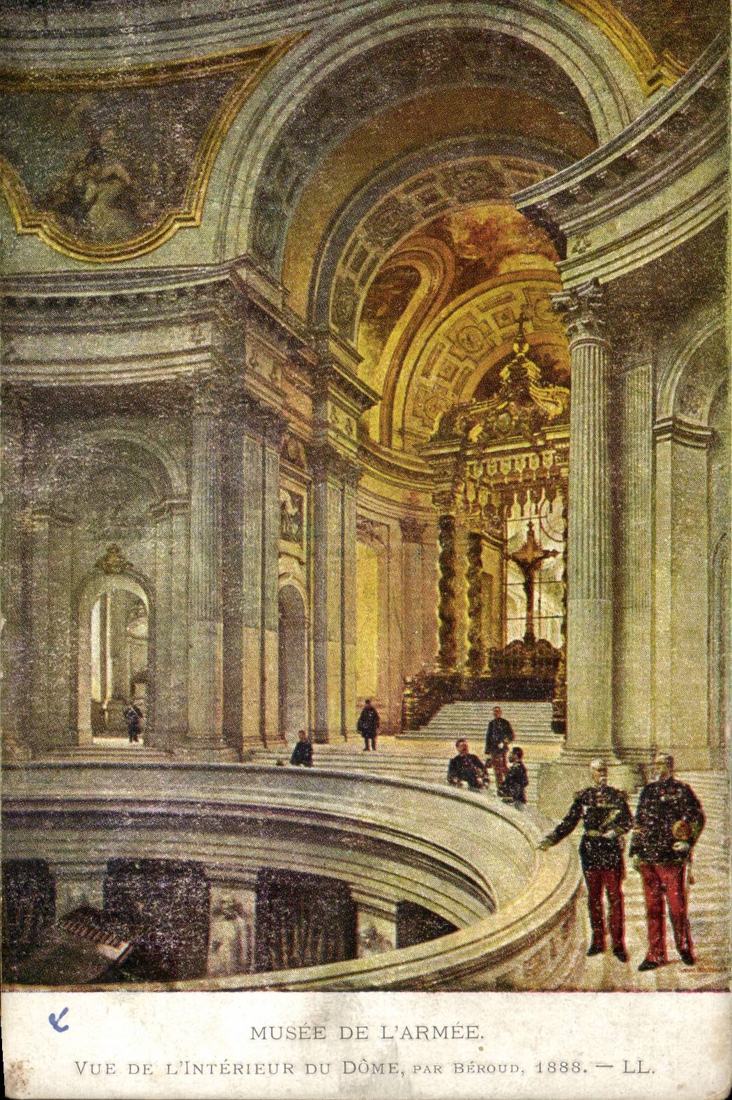 CPA Paris Musee de l'armee Vu de l'interieur du Dome par Beroud 1888