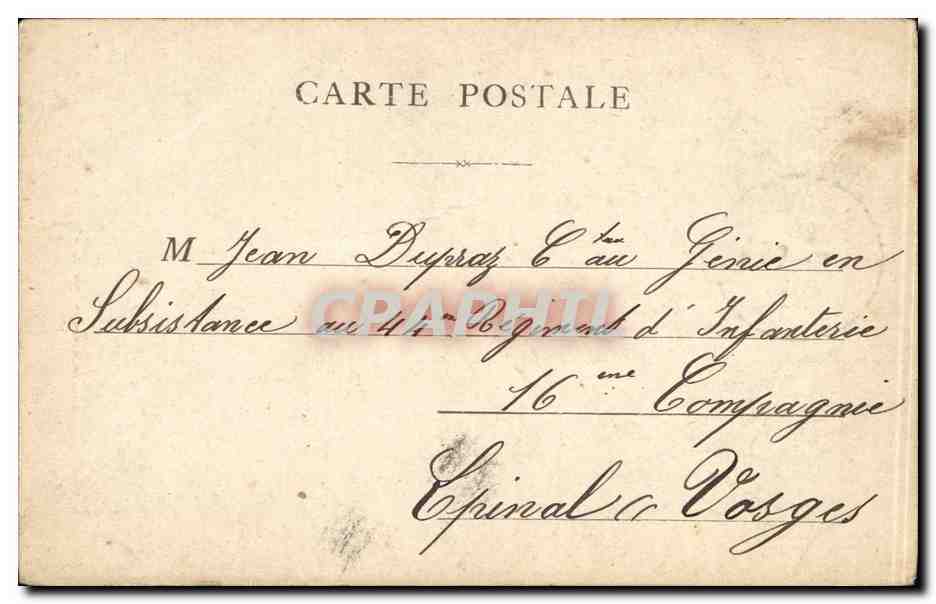 CPA Paris Val de Grace — Rückseite