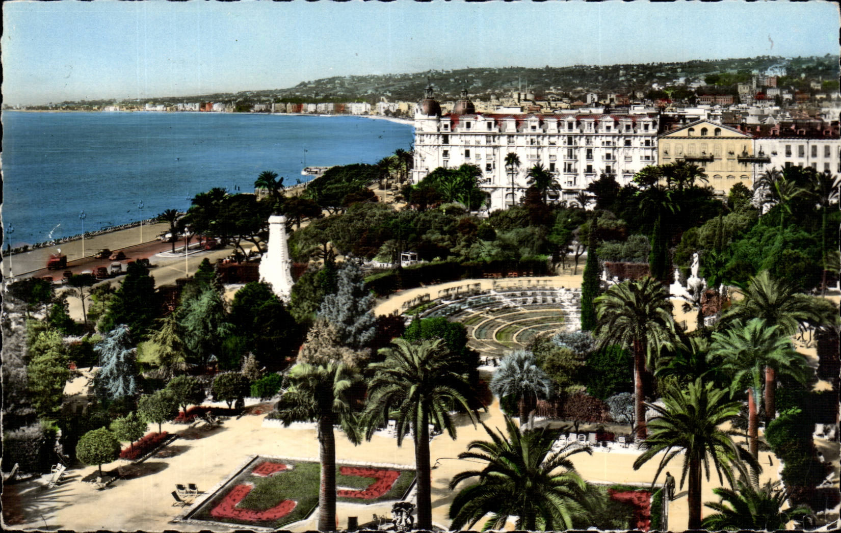 CPSM Nice Le jardin Abert 1er et le theatre de Verdure