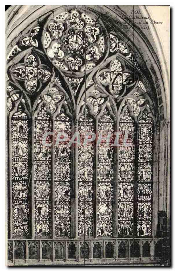 Dol, la Cathédrale — Chœur du XVe siècle — éditeur non identifié
