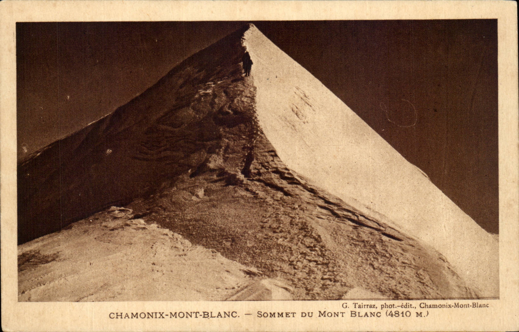 CPA Chamonix mont Blanc Sommet du Mont Blanc 4810m