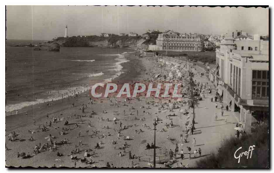 Biarritz CPSM La grande plage