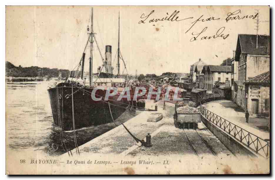 Bayonne — Le Quai de Lesseps — éditeur LL n°98