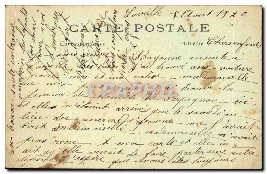 Bayonne — Le Quai de Lesseps — éditeur LL n°98 — Rückseite