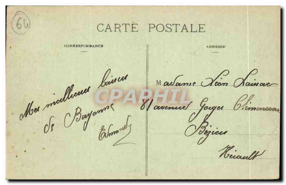 CPA Bayonne Entree du pont St Esprit le port et l'Adour — Verso