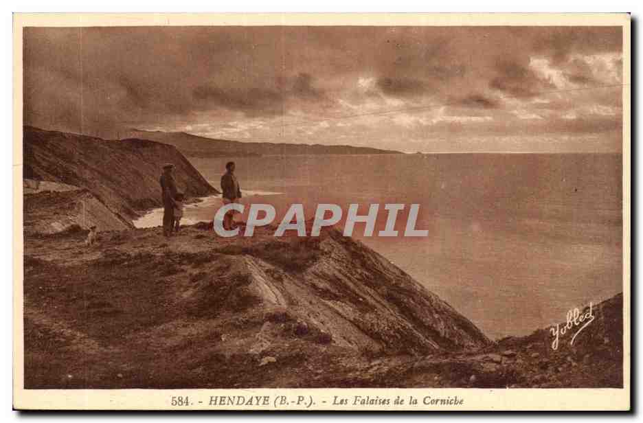 Hendaye (B.-P.) - Les Falaises de la Corniche — Yollet