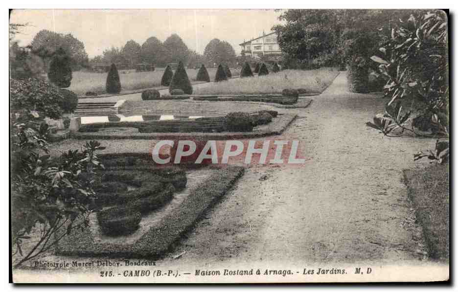 CPA Cambo Maison Rostand a Arnaga Les jardins