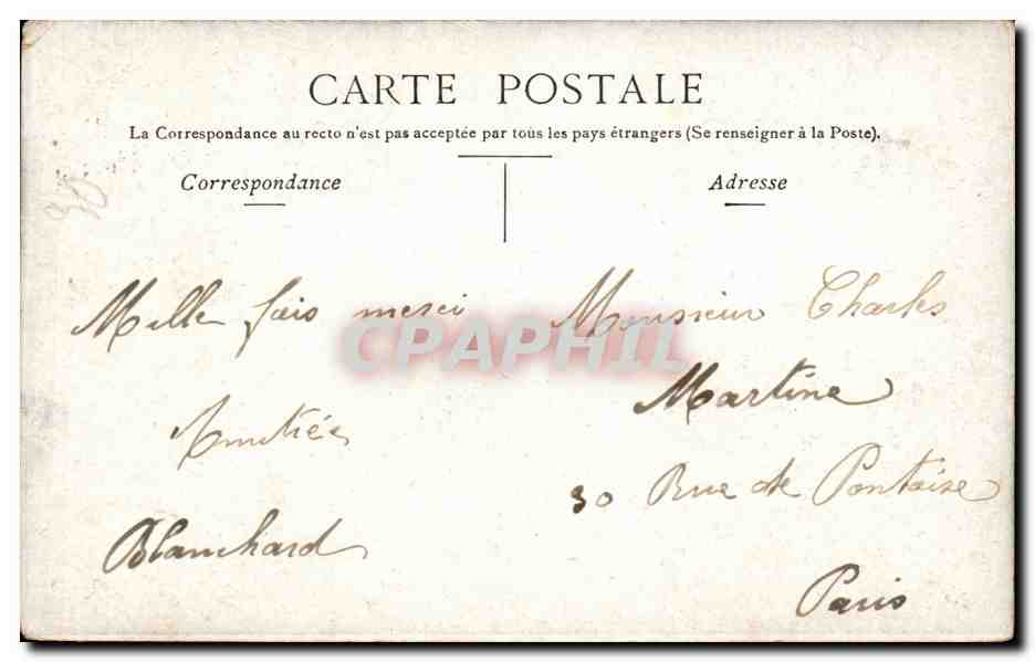 Fontainebleau — Grande Galerie — Editore: L. Marttier — Verso