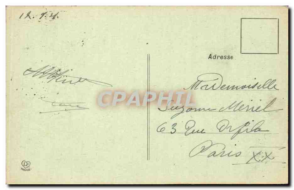 CPA Pau La vallee du Gave et la chaine des Pyrenees — Rückseite