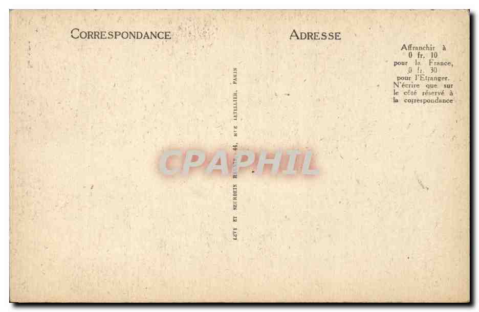 CPA Bordeaux La Tour Pey Berland — Verso