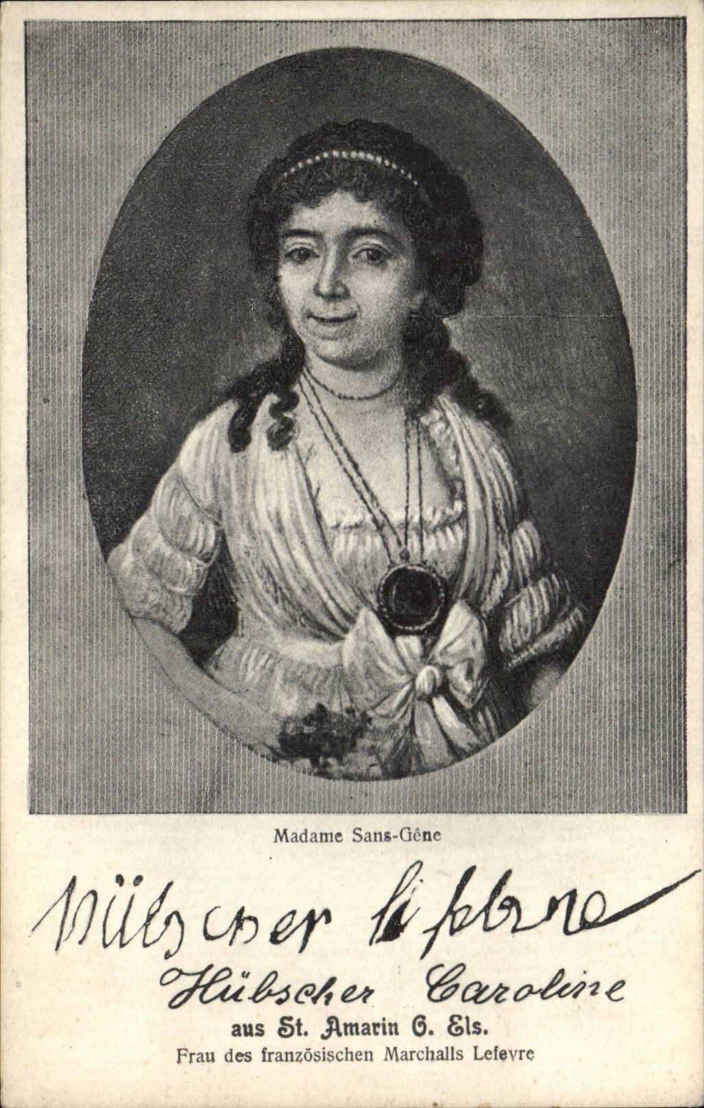 CPA Madame Sans Gene 