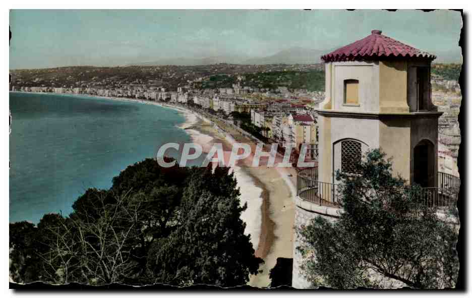 CPA Nice Vue prise du chateau