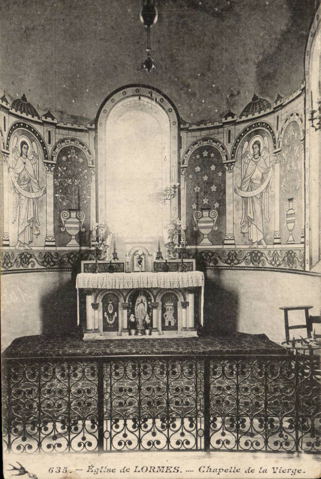 CPA Eglise de Lormes Chapelle de la vierge