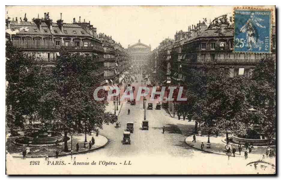 Paris CPA Avenue de l'Opera