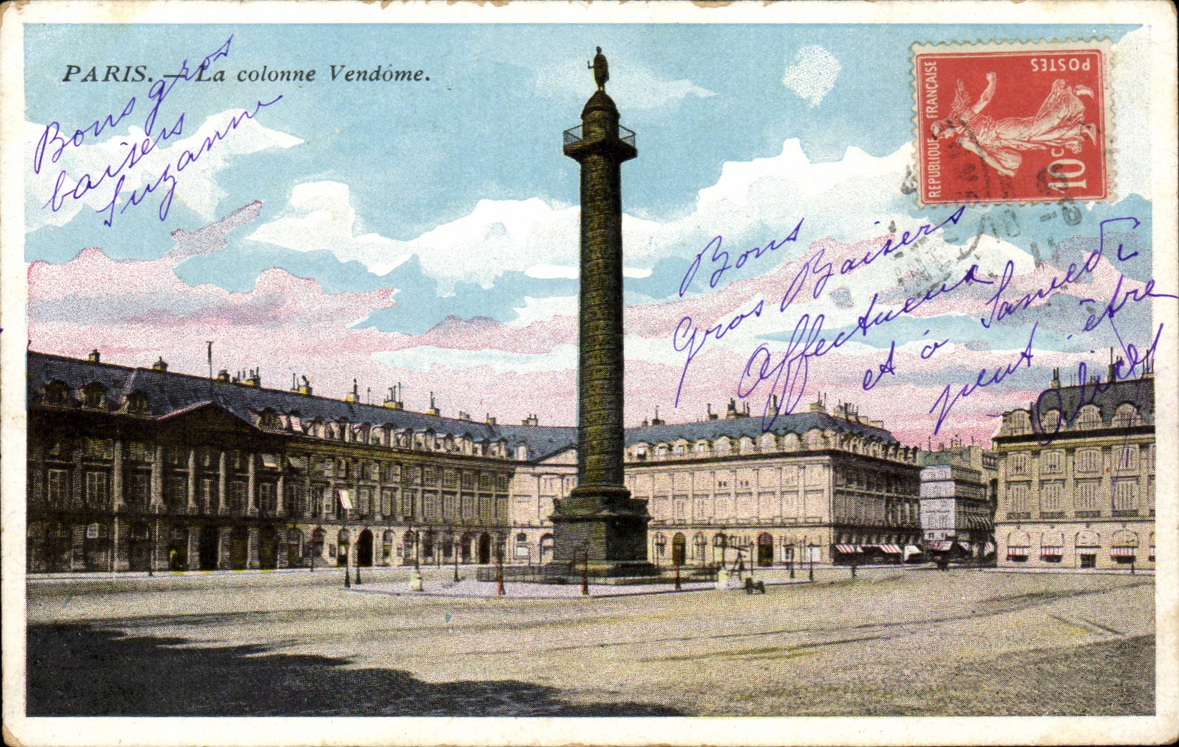 Paris CPA Colonne Vendome