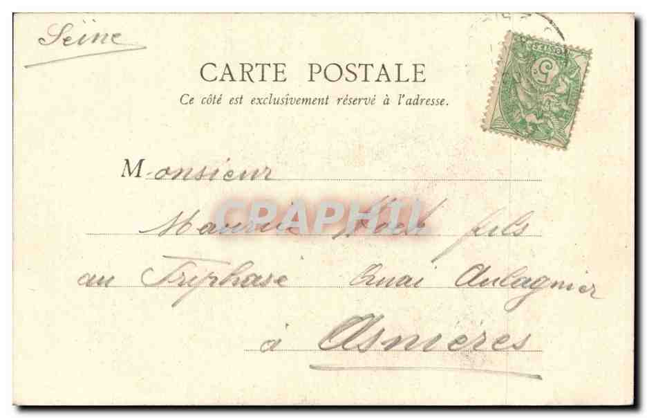 Paris CPA Saint Germain des Pres — Rückseite
