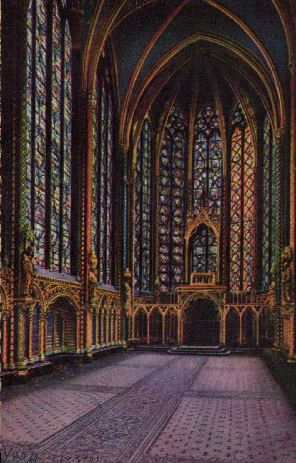 Paris CPA Interieur de la Sainte Chapelle 