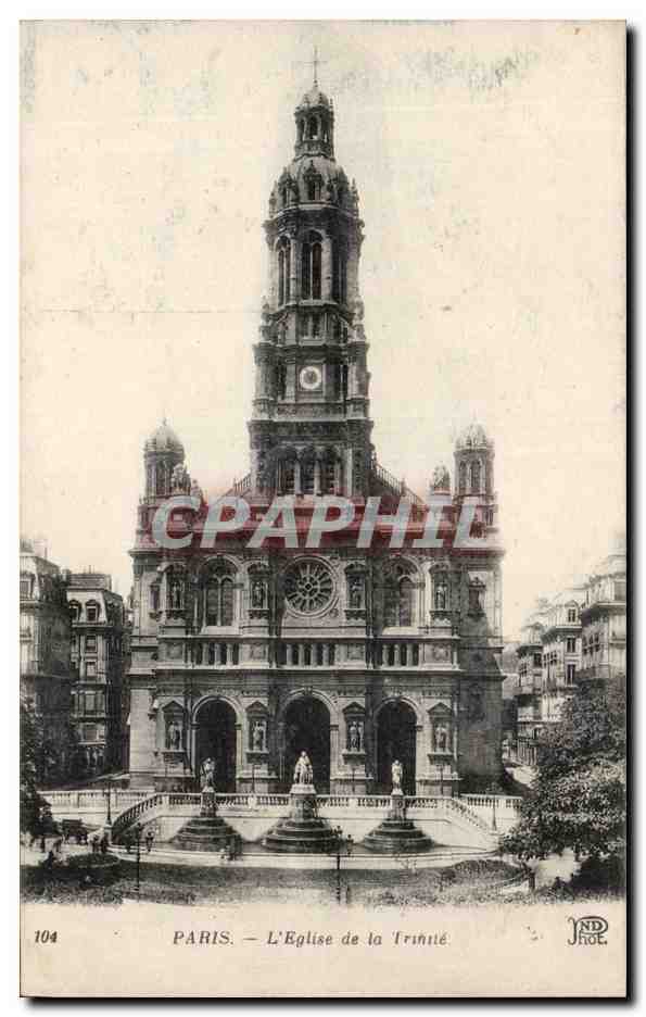 Paris CPA Eglise de la Trinite