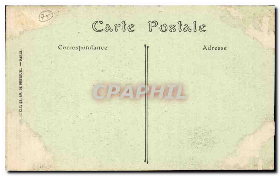 Paris CPA Reliquaire de la Sainte Chapelle — Rückseite