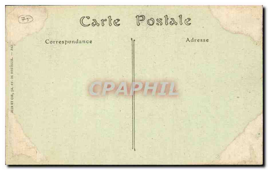 Paris CPA La crypte de la Sainte Chapelle — Rückseite