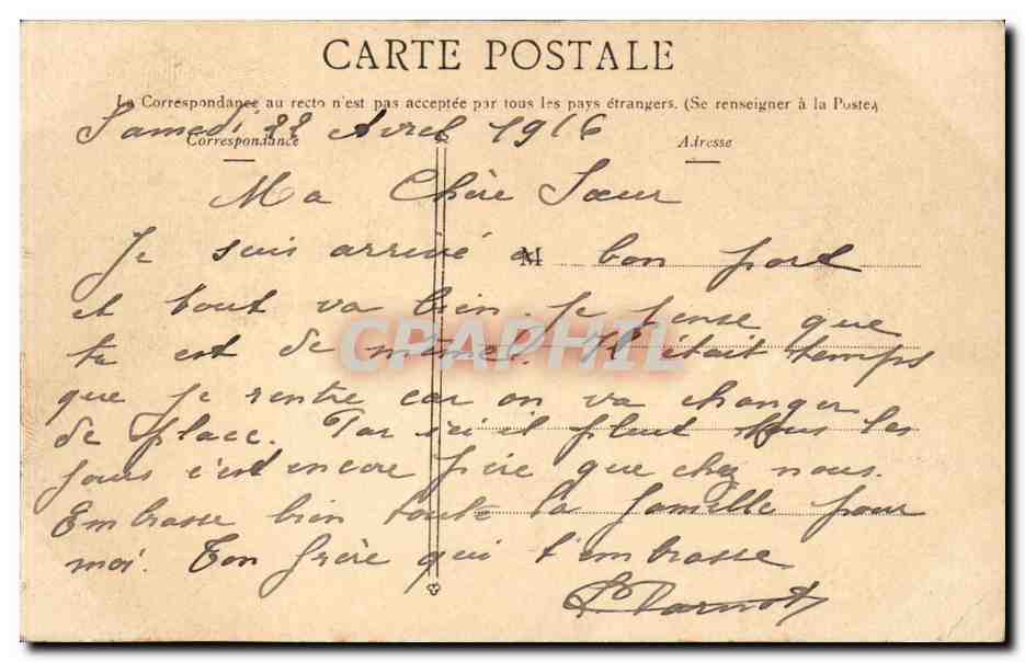 Paris CPA Hotel de ville — Rückseite