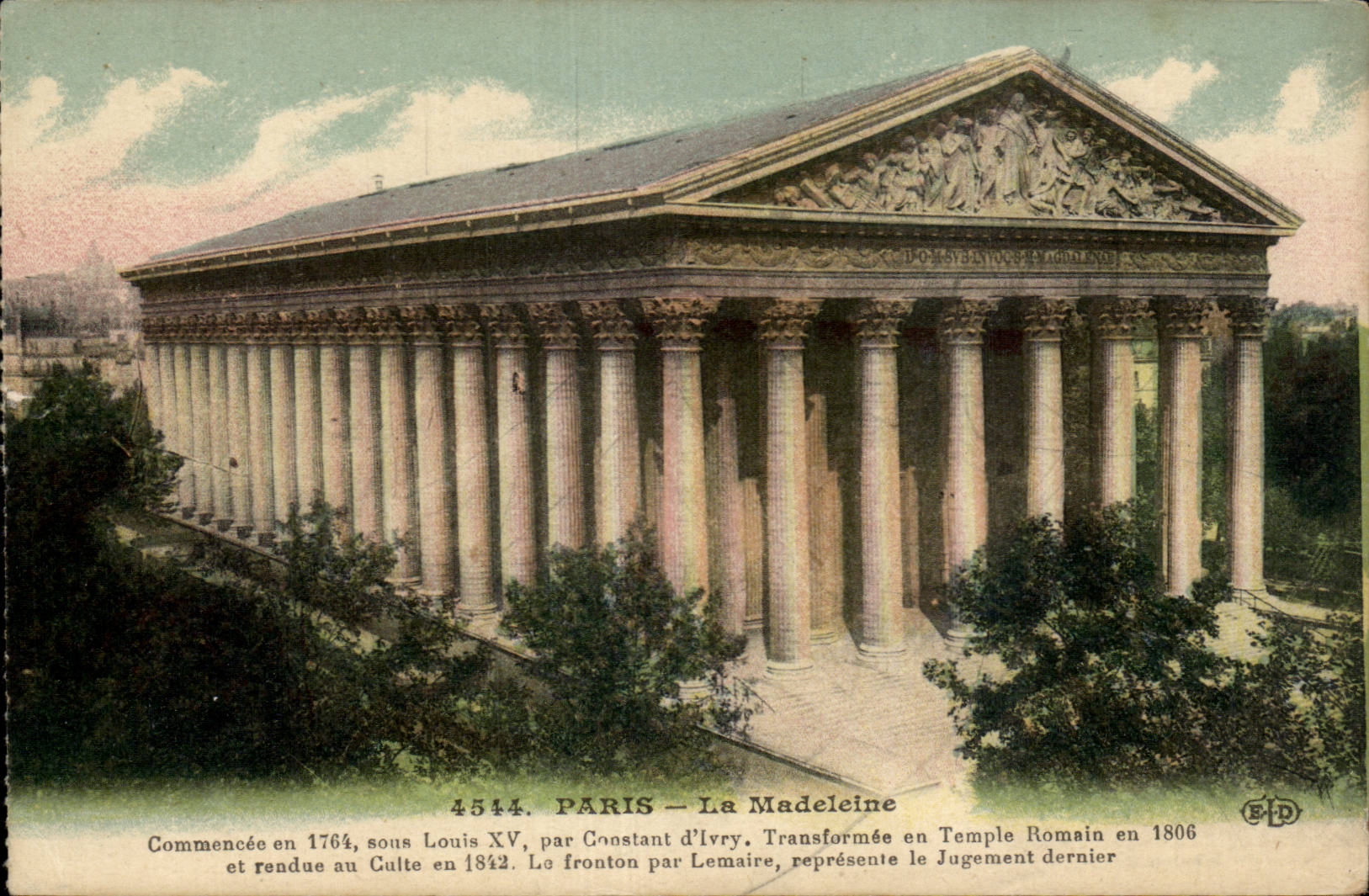 Paris CPA Eglise de la madeleine 