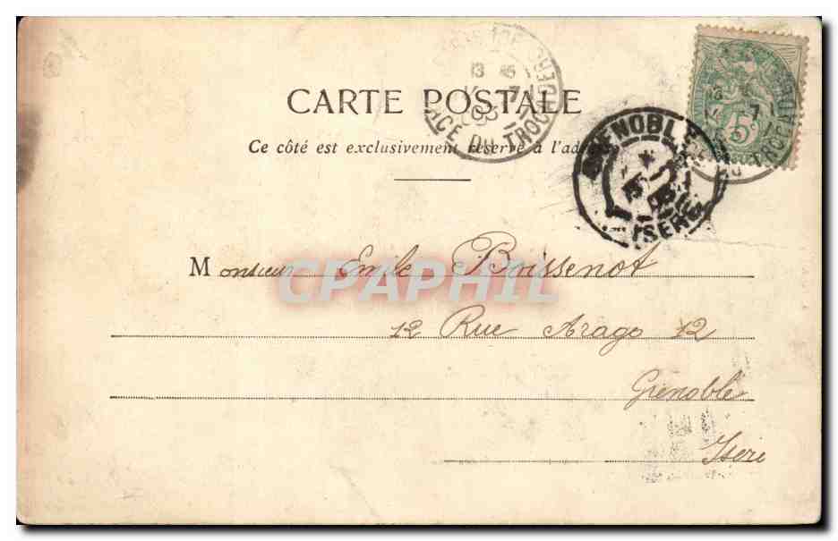 Paris CPA Eglise de la madeleine  — Rückseite