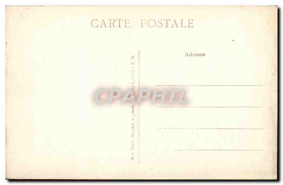 Paris CPA Eglise de la madeleine  — Rückseite