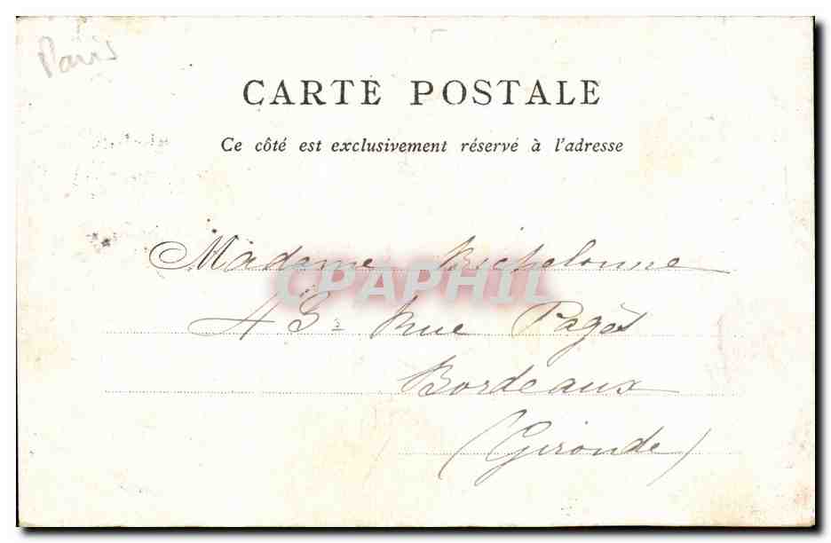 Paris CPA Saint Germain l'auxerrois — Verso