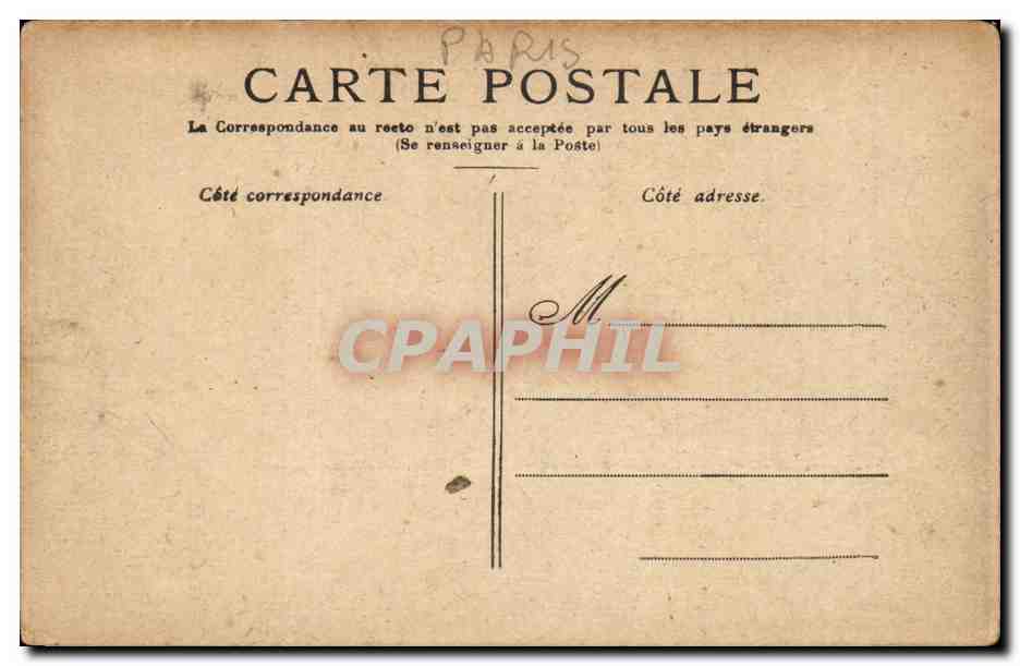 Paris — La Madeleine — Éditeur non identifié — Verso