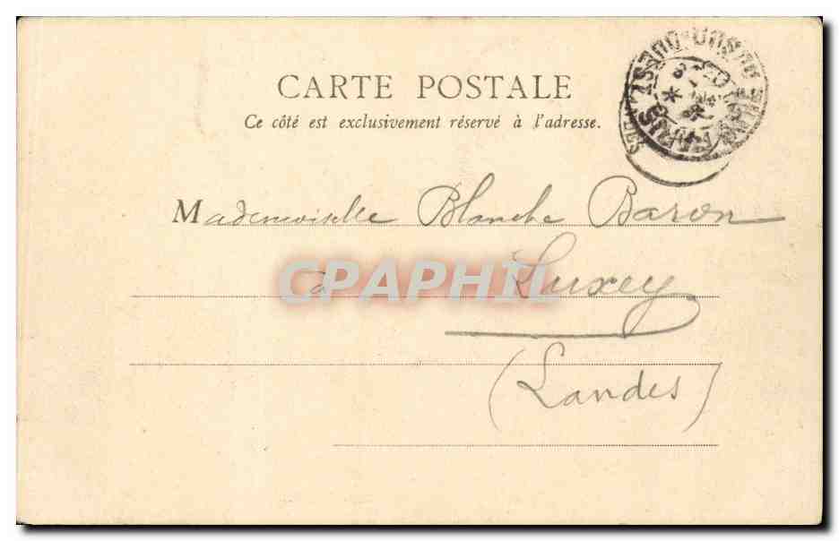 Paris CPA Boulevard St martin — Verso
