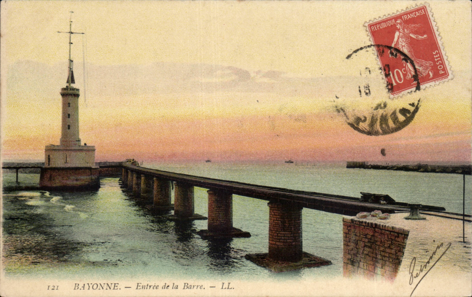 Bayonne CPA Entree de la Barre