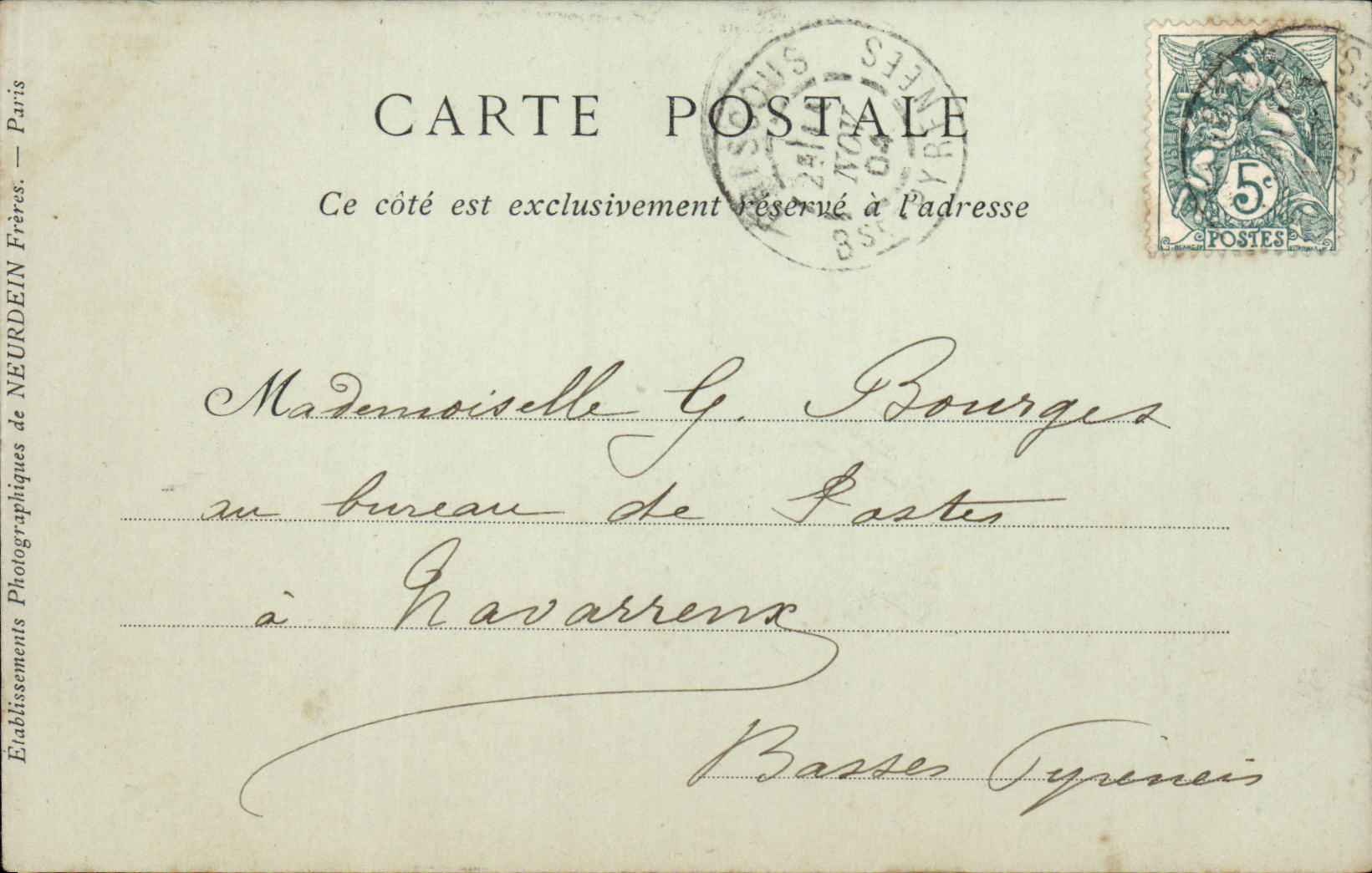 Bayonne — Le Portail du Jugement Dernier (Cathédrale) — Collections ND Phot — Verso