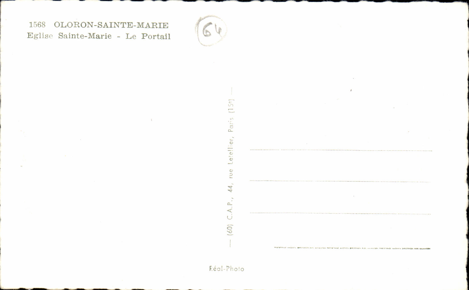 Oloron-Sainte-Marie — Église Sainte-Marie - Le Portail — C.A.P. Paris — Reverso