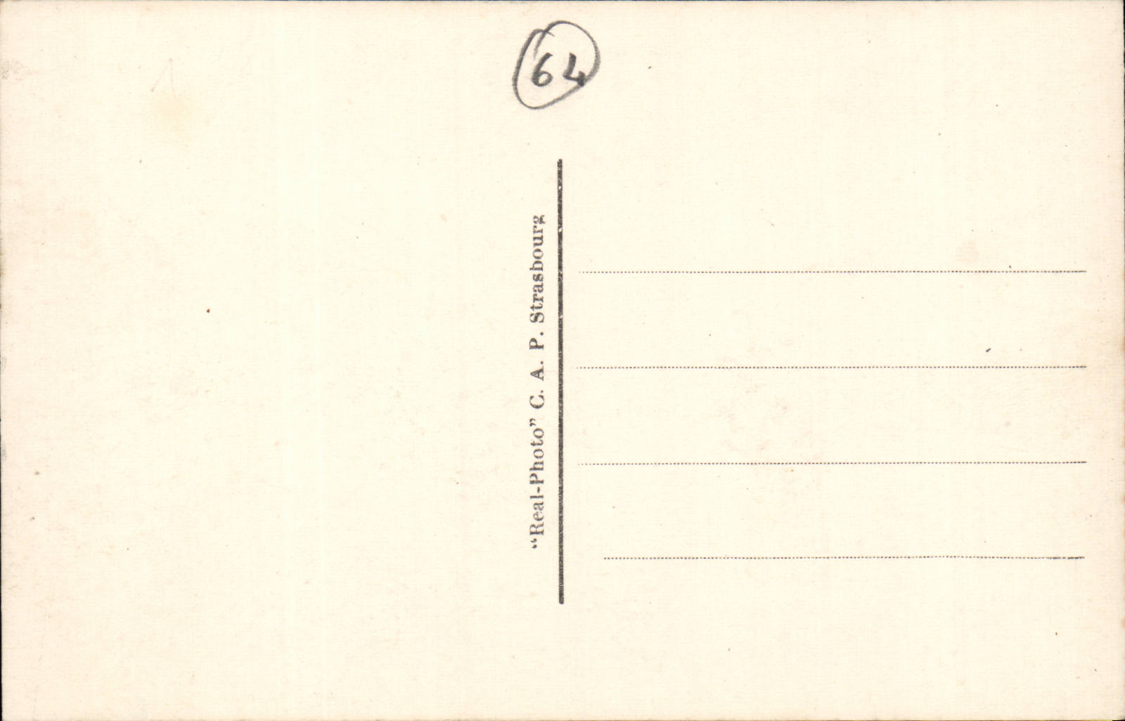CPA Biarritz Le phare Lighthouse — Verso
