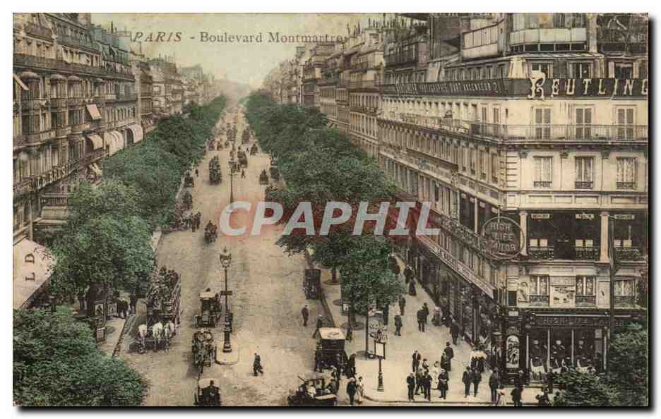 Paris CPA Boulevard montmartre
