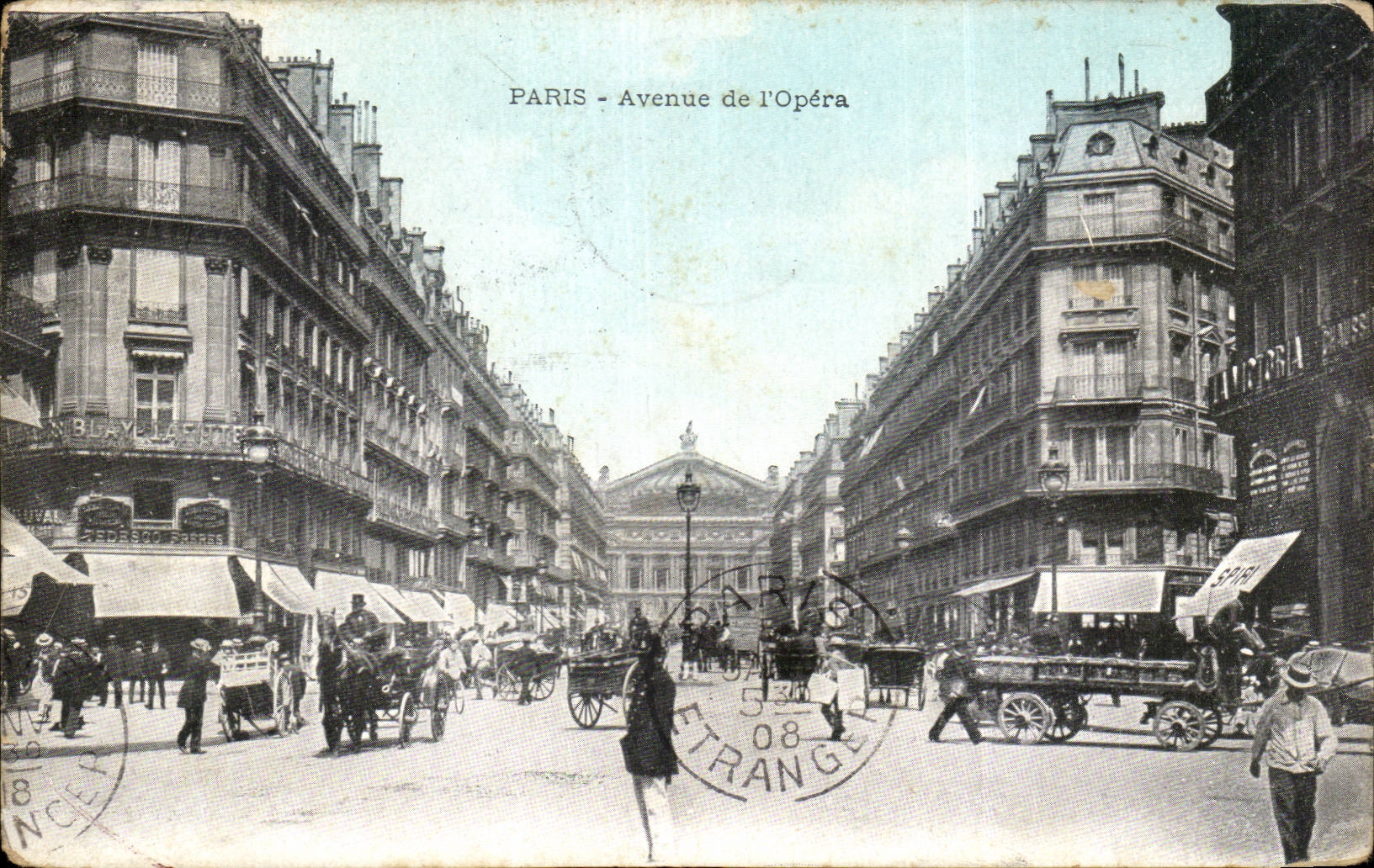 Paris CPA Avenue de l'opera