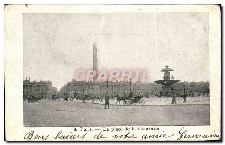 Paris CPA Place de la Concorde